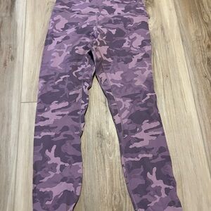 Lululemon Athletica Purple Camouflage Leggings